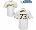 Pittsburgh Pirates #73 Felipe Vazquez Replica White Home Cool Base MLB Jersey