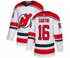 New Jersey Devils #16 Steve Santini Premier White Alternate Hockey Jersey