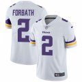 Minnesota Vikings #2 Kai Forbath White Vapor Untouchable Limited Player NFL Jersey