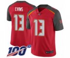 Tampa Bay Buccaneers #13 Mike Evans Red Team Color Vapor Untouchable Limited Player 100th Season Football Jersey