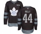 Toronto Maple Leafs #44 Morgan Rielly Authentic Black 1917-2017 100th Anniversary NHL Jersey