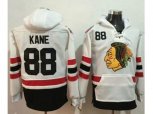 Chicago Blackhawks #88 Patrick Kane White Name & Number Pullover NHL Hoodie