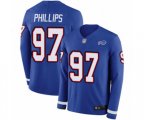 Buffalo Bills #97 Jordan Phillips Limited Royal Blue Therma Long Sleeve Football Jersey