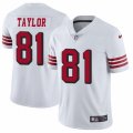 San Francisco 49ers #81 Trent Taylor Limited White Rush Vapor Untouchable NFL Jersey