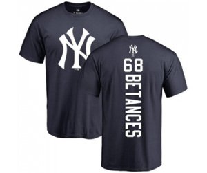 MLB Nike New York Yankees #68 Dellin Betances Navy Blue Backer T-Shirt