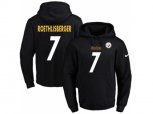 Pittsburgh Steelers #7 Ben Roethlisberger Black Name & Number Pullover NFL Hoodie