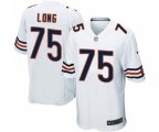 Chicago Bears #75 Kyle Long Game White Football Jersey