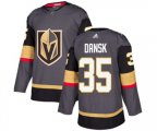 Vegas Golden Knights #35 Oscar Dansk Premier Gray Home NHL Jersey