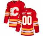 Calgary Flames Customized Premier Red Alternate Hockey Jersey