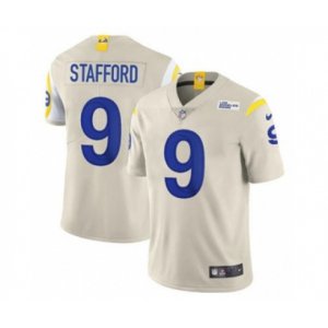 Los Angeles Rams #9 Matthew Stafford Bone Stitched Football Limited Jersey