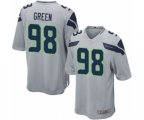 Seattle Seahawks #98 Rasheem Green Game Grey Alternate Football Jersey
