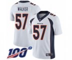Denver Broncos #57 Demarcus Walker White Vapor Untouchable Limited Player 100th Season Football Jersey