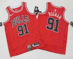 Chicago Bulls #91 Dennis Rodman Red 2019 Nike Swingman Printed NBA Jersey