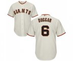 San Francisco Giants #6 Steven Duggar Replica Cream Home Cool Base Baseball Jersey
