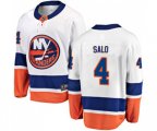 New York Islanders #4 Robin Salo Fanatics Branded White Away Breakaway NHL Jersey