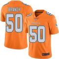 Miami Dolphins #50 Andre Branch Limited Orange Rush Vapor Untouchable NFL Jersey