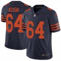 Chicago Bears #64 Eric Kush Limited Navy Blue Rush Vapor Untouchable NFL Jersey