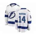 Tampa Bay Lightning #14 Patrick Maroon Fanatics Branded White Away Breakaway Hockey Jersey