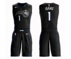 Orlando Magic #1 Jonathan Isaac Swingman Black Basketball Suit Jersey - City Edition