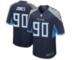 Tennessee Titans #90 DaQuan Jones Game Light Blue Team Color Football Jersey