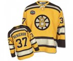 Reebok Boston Bruins #37 Patrice Bergeron Authentic Gold Winter Classic NHL Jersey