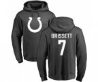 Indianapolis Colts #7 Jacoby Brissett Ash One Color Pullover Hoodie