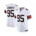 Cleveland Browns #95 Myles Garrett White 2023 F.U.S.E. Vapor Untouchable Limited Football Stitched Jersey