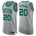 Boston Celtics #20 Gordon Hayward Authentic Gray NBA Jersey - City Edition