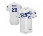 Kansas City Royals #20 Frank White White Flexbase Authentic Collection Stitched Baseball Jersey