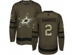Dallas Stars #2 Dan Hamhuis Green Salute to Service Stitched NHL Jersey