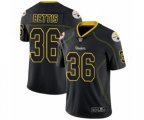 Pittsburgh Steelers #36 Jerome Bettis Limited Lights Out Black Rush Football Jersey