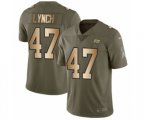 Tampa Bay Buccaneers #47 John Lynch Limited Olive Gold 2017 Salute to Service NFL Jersey