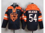 Chicago Bears #54 Brian Urlacher Navy Blue Player Pullover Hoodie