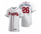 Atlanta Braves #26 Mike Foltynewicz Nike White 2020 Authentic Jersey