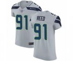 Seattle Seahawks #91 Jarran Reed Grey Alternate Vapor Untouchable Elite Player Football Jersey