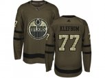 Edmonton Oilers #77 Oscar Klefbom Green Salute to Service Stitched NHL Jersey