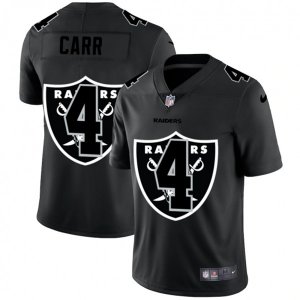 Oakland Raiders #4 Derek Carr Black Nike Black Shadow Edition Limited Jersey