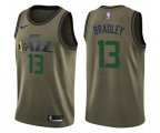 Utah Jazz #13 Tony Bradley Swingman Green Salute to Service NBA Jersey