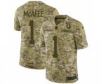 Indianapolis Colts #1 Pat McAfee Limited Camo 2018 Salute to Service NFL Jersey