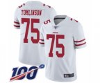 San Francisco 49ers #75 Laken Tomlinson White Vapor Untouchable Limited Player 100th Season Football Jersey