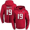 Atlanta Falcons #19 Andre Roberts Red Name & Number Pullover Hoodie