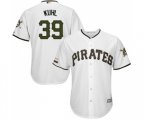 Pittsburgh Pirates #39 Dave Parker Replica White Alternate Cool Base Baseball Jersey