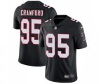 Atlanta Falcons #95 Jack Crawford Black Alternate Vapor Untouchable Limited Player Football Jersey