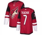 Arizona Coyotes #7 Keith Tkachuk Authentic Burgundy Red Home Hockey Jersey