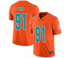 Miami Dolphins #91 Cameron Wake Limited Orange Inverted Legend Football Jersey