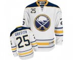 Reebok Buffalo Sabres #25 Seth Griffith Authentic White Away NHL Jersey