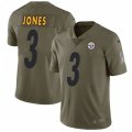 Pittsburgh Steelers #3 Landry Jones Limited Olive 2017 Salute to Service NFL Jersey