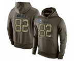 Tennessee Titans #82 Delanie Walker Green Salute To Service Pullover Hoodie