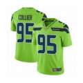 Seattle Seahawks #95 L.J. Collier Limited Green Rush Vapor Untouchable Football Jersey