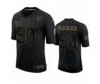 Houston Texans #90 Ross Blacklock Black 2020 Salute to Service Limited Jersey